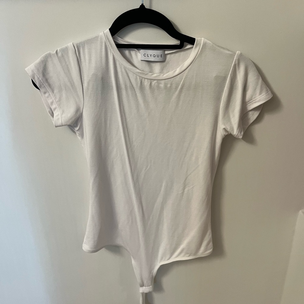 Clyque White T-Shirt Bodysuit